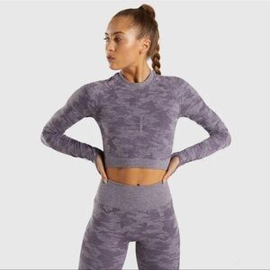 NWT Gymshark purple camo top